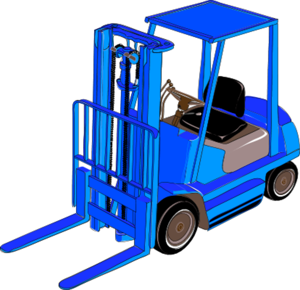 Fork Lift Clip Art - Transport (600x580)