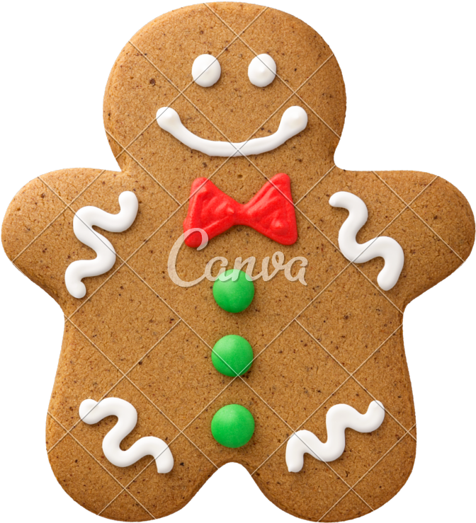 Happy Gingerbread Man - Gingerbread (738x800)