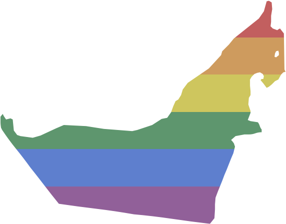 Lgbt Rights In United Arab Emirates - Uae Map For Powerpoint (600x600)