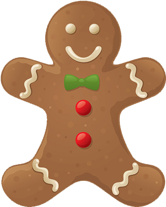 {je Vous Souhaite À Toutes Et À Tous De Passer Un Joyeux - Patron Bonhomme Pain D Épice (379x450)