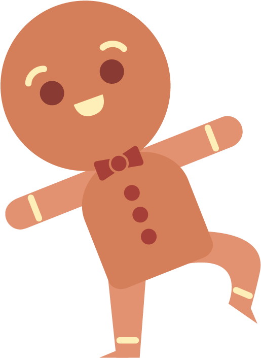 Gingerbread Man Png For Kids - Gingerbread Man (750x750)