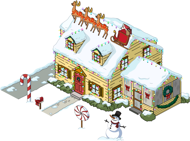 Building Griffinhouse Christmas@2x - Family Guy Christmas House (700x520)