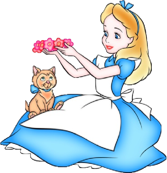 Alice In Wonderland Cartoon Clipart - Alice In Wonderland (600x600)
