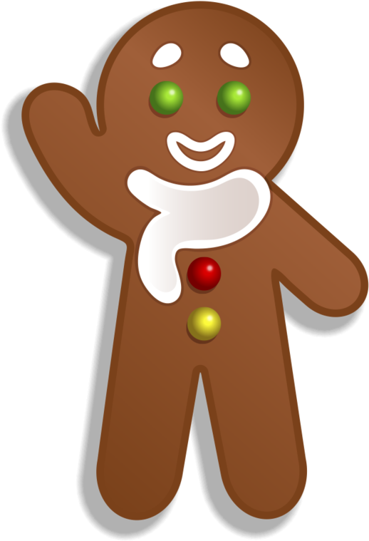 Il Était Une Fois Noel En Pain D'épices - Bonhomme En Pain D Épices Transparent (599x800)