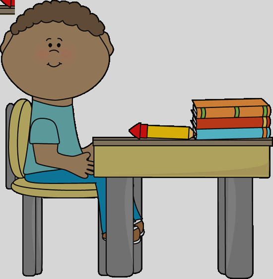 Sitting In Chair Clip Art (550x561)