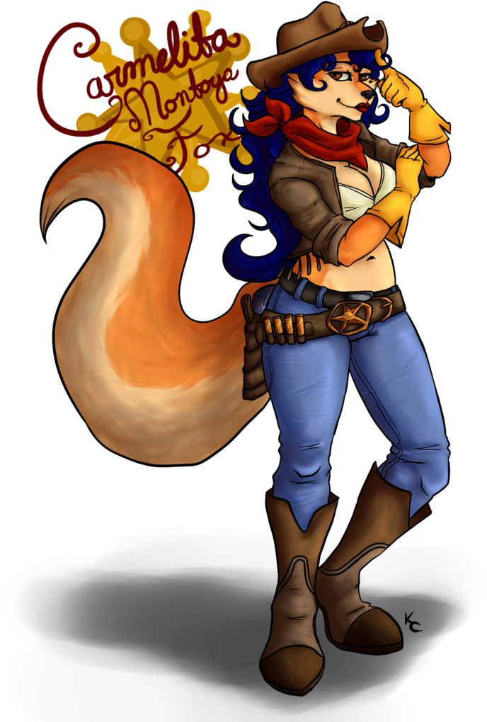 Cowgirl Carmelita By Snookumsgal - Sexy Cow Girl Anthro (783x1021)