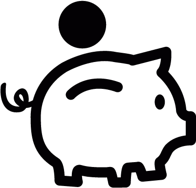 Piggy Bank Vector - Icono Cerdito (400x400)