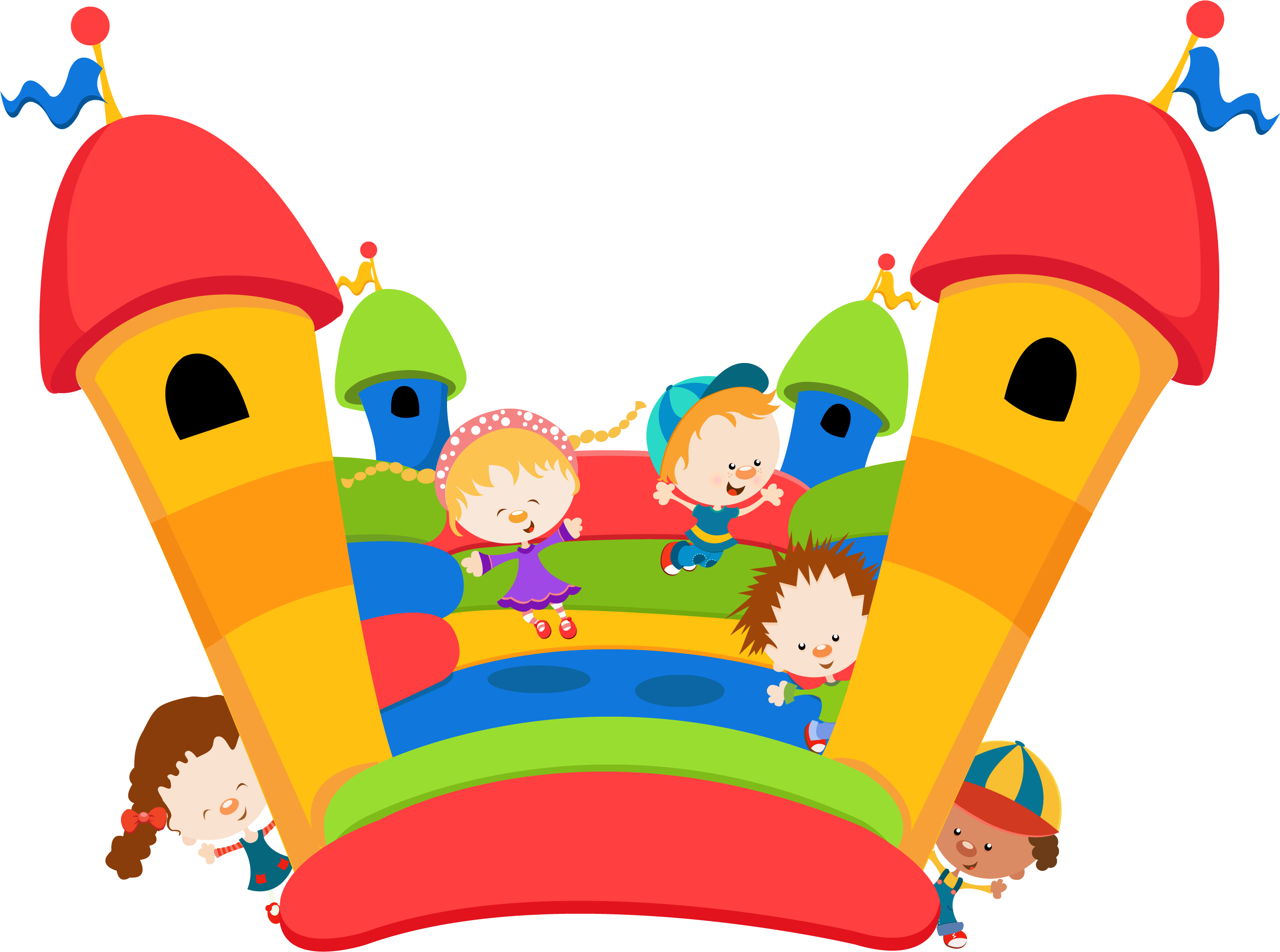 Bouncycastle Bounc - Bouncy Castle Cartoon Png (3297x2200)