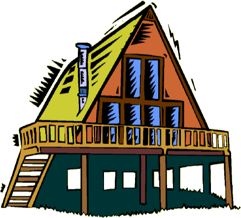 Téléchargement - Beach House Clip Art (490x450)