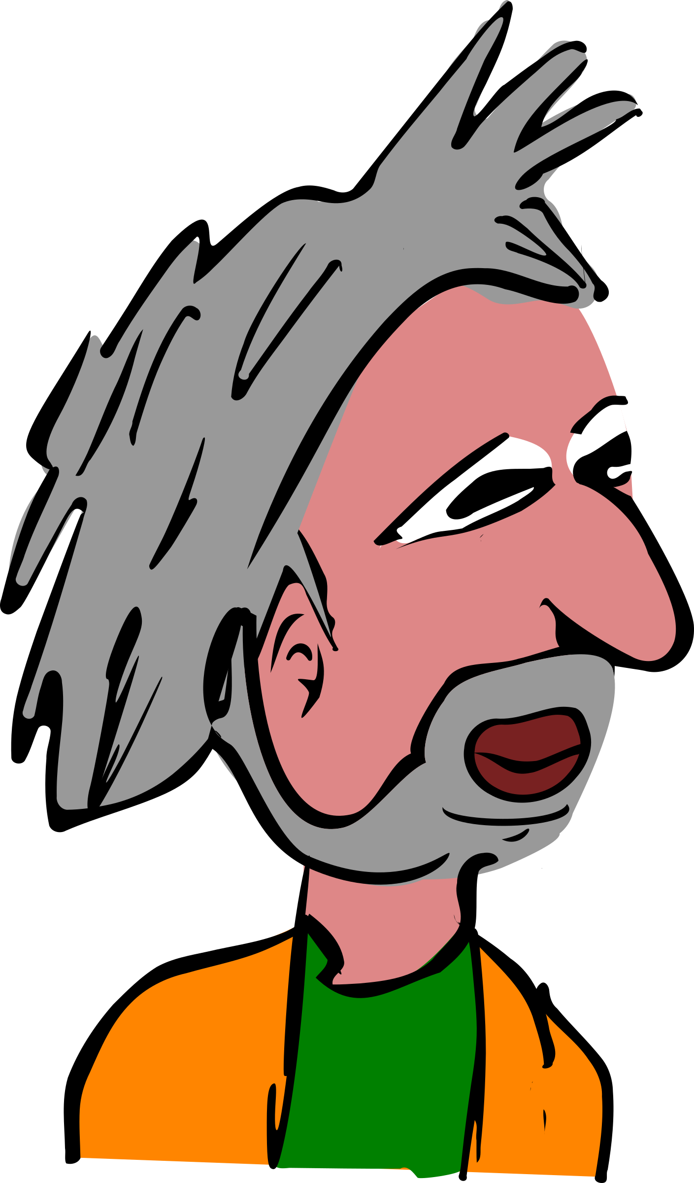 Male Face - การ์ตูน รูป คน ผุ้ ชาย (1409x2400)