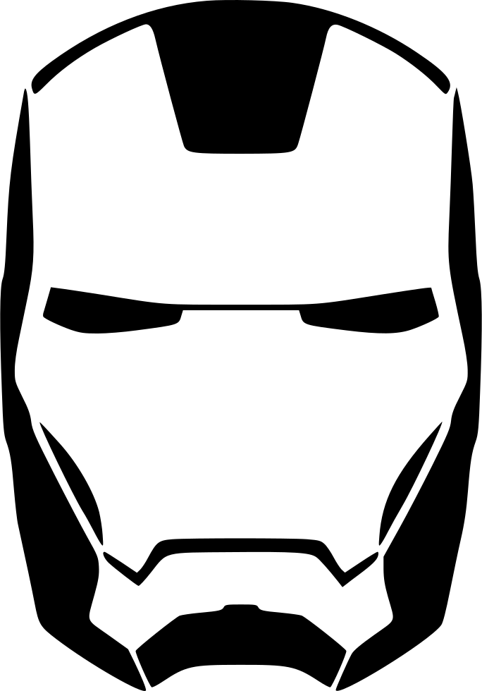 Iron Man Skin Face Comments - Iron Man Face Drawing (684x980)