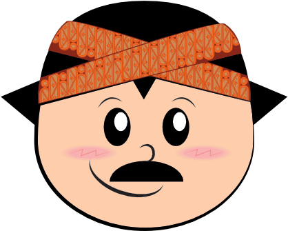 Funny Man Cartoon Face Messages Sticker-0 - Funny Man Cartoon Face Messages Sticker-0 (454x404)
