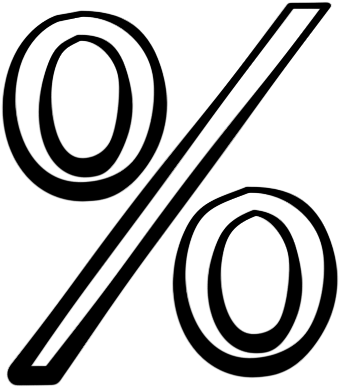 Percent Sign Percentage Computer Icons Clip Art - Percentage (512x512)