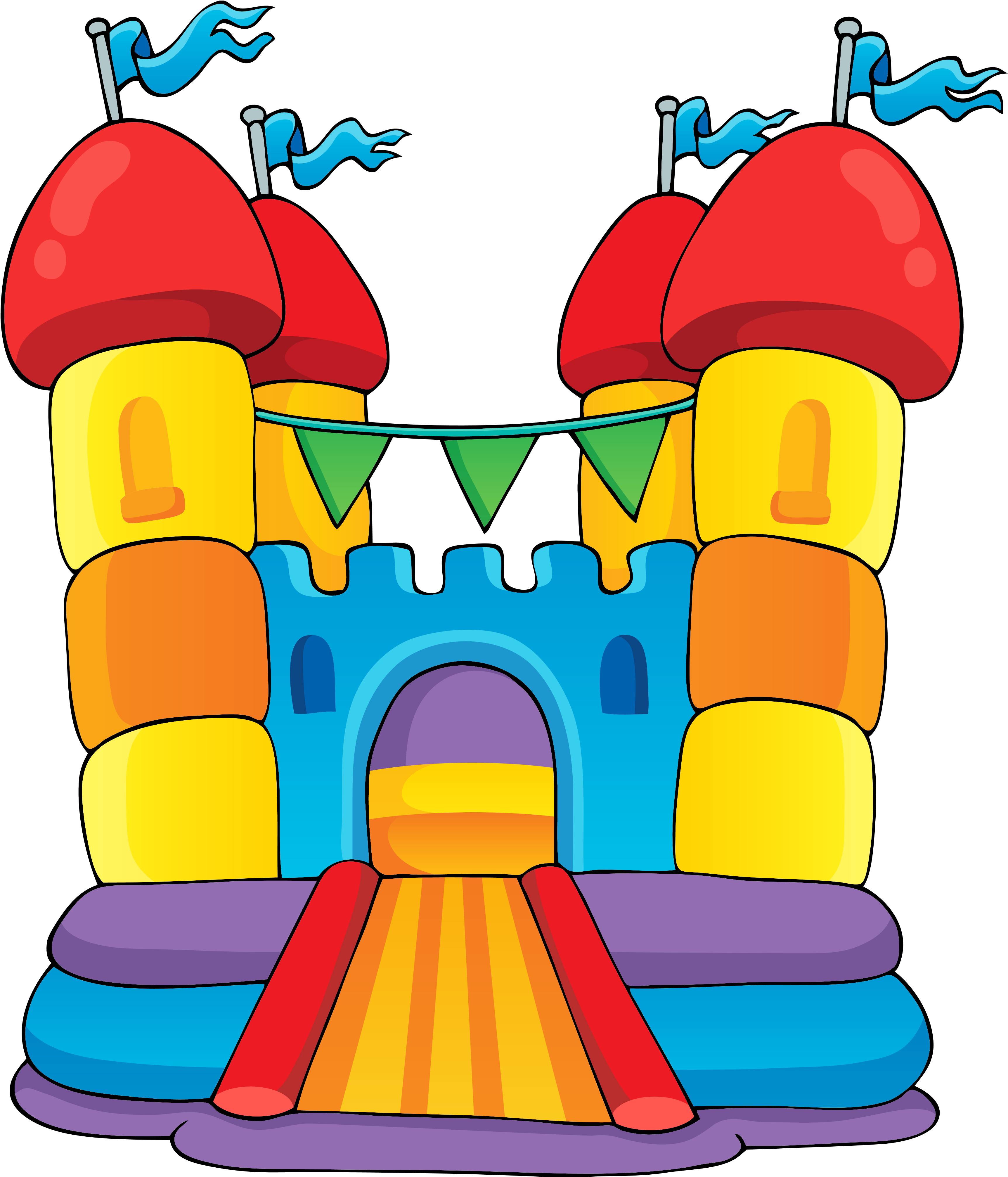 Bouncy Castle Hire Byford Bouncy Castle Png - Jumping Castle Clip Art (3450x4028)