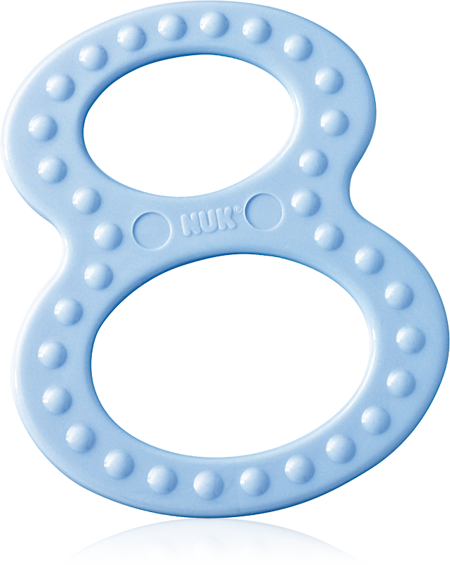 Nuk Teething Ring - Nuk Figure-of-8 Teething Rings (637x800)