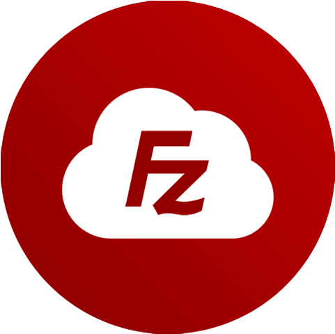 Circle Icon Filezilla By Realafonso - Quotation Marks Vector Png (512x512)