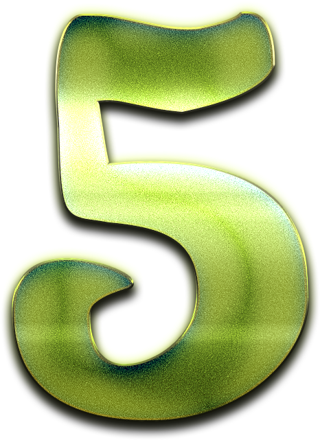 5 Number Green Design Png - Sustainable Design (588x736)