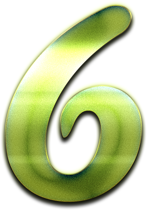 6 Number Green Design Png - Sustainable Design (596x804)