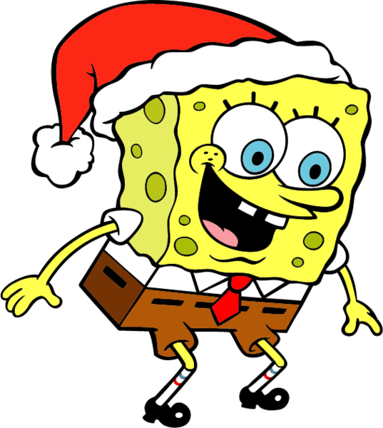 Spongebob Christmas Official Psds - Spongebob Christmas Coloring Pages (537x600)