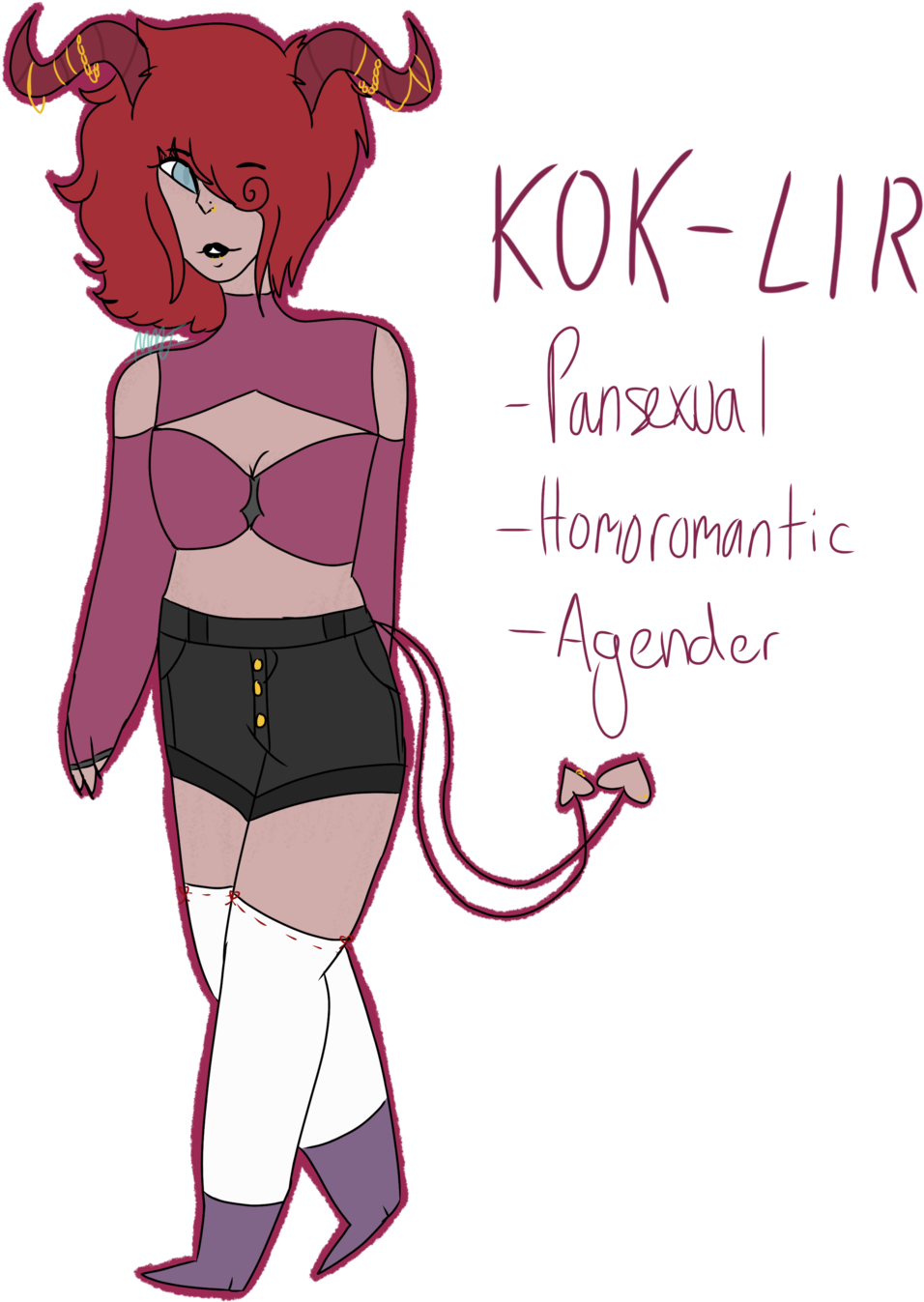 Kok-lir, Demonsona Ref - Digital Art (1024x1448)