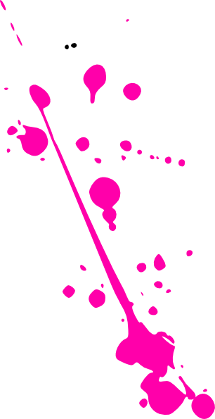 Pink Paint Splatter Clip Art At Clker - Danganronpa Blood Png (306x595)