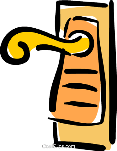 28 Collection Of Door Knobs Clipart - Door Knob Clip Art (373x480)