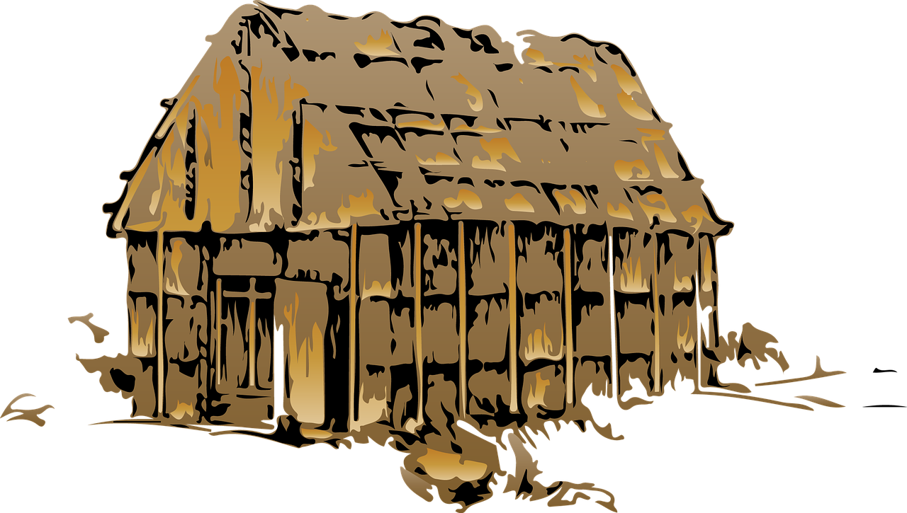 Hut Village House Travel Home - Background Old House Village (1280x725)
