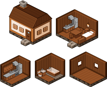 Level 1 House By Arcanium - Plywood (500x500)