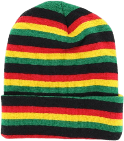 Rasta Beanie - Knit Cap (437x499)