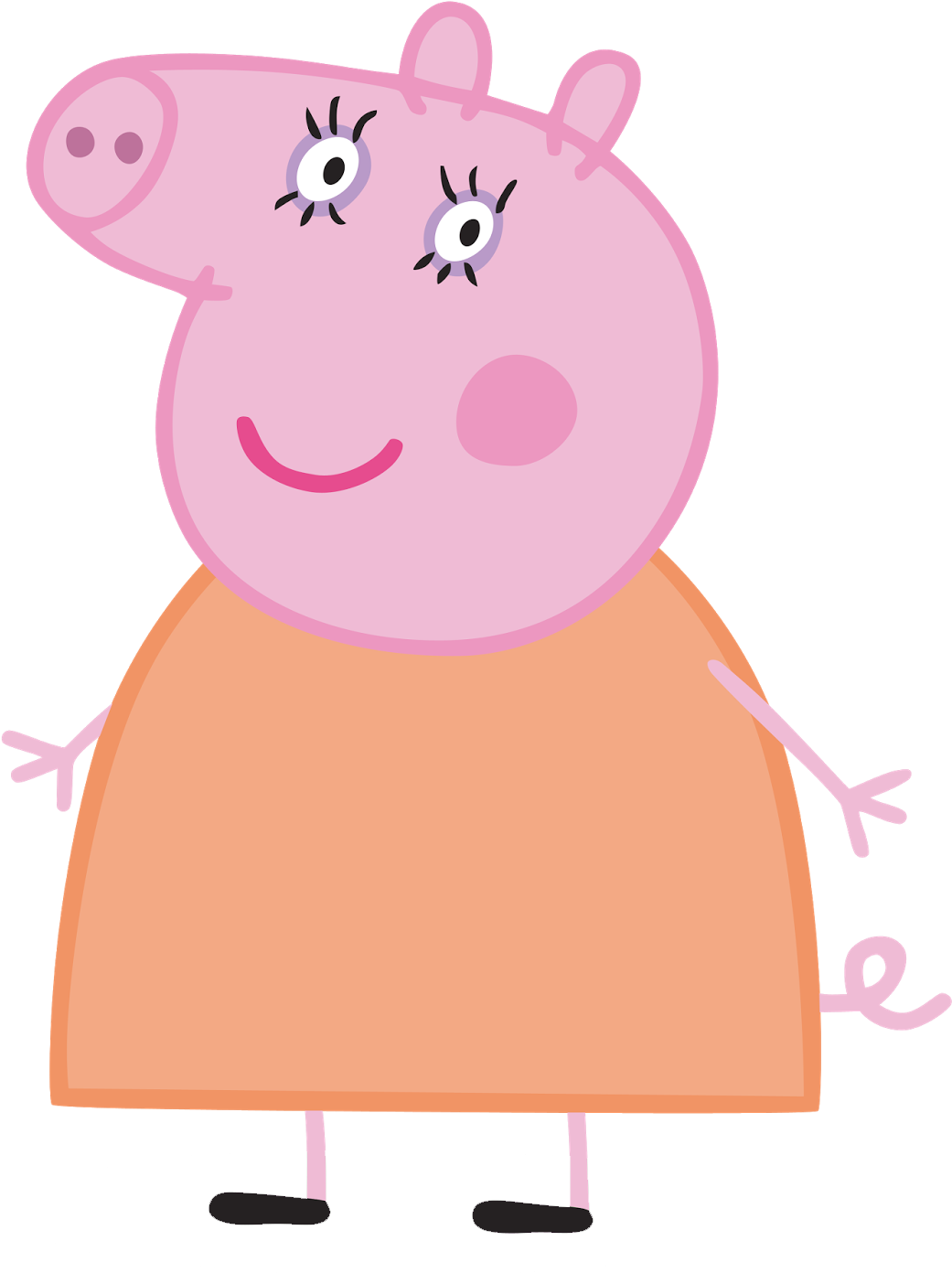 Peppa Pig - Mama Pig Png (1246x1600)