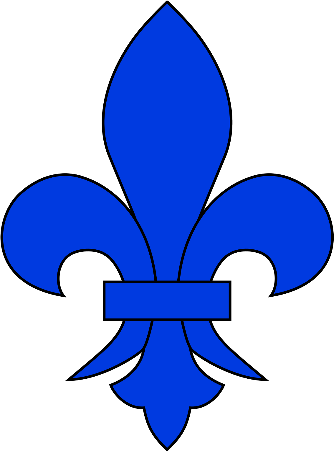 Fleur De Lis Blue Lilium Clip Art - Blue Fleur De Lis (1200x1697)