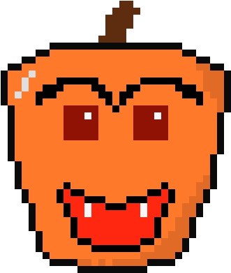Happy Creepy Halloween - Pixel Art (520x540)