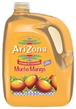 » Arizona Mucho Mango 128 Fl Oz Bottle - Mucho Mango (492x443)