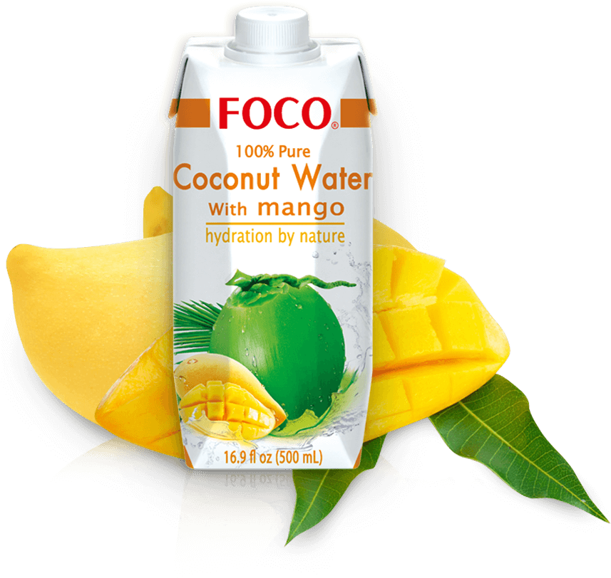 Product Desktop Mango - Foco Pure Coconut Water With Pink Guava (934x961)