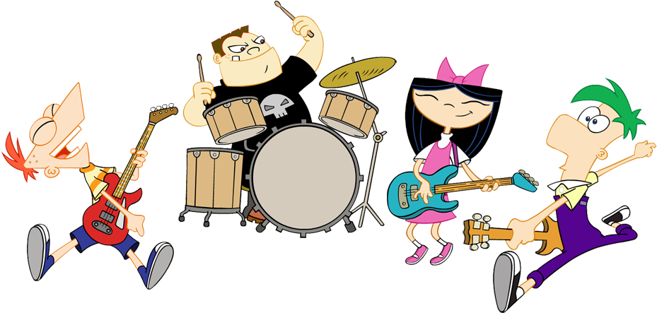 Phineas Amp Ferb Group Clipart - Phineas Y Ferb (960x458)
