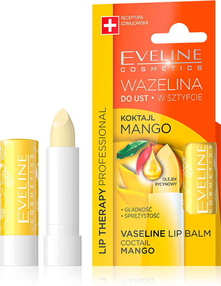 Mango Coctail Vaseline Lipstick Balm - Eveline Peeling Do Ust (1000x1000)
