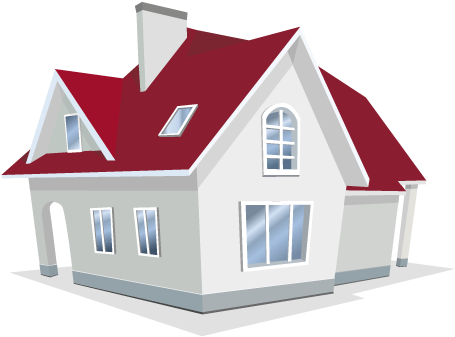 Mortgage House Png - Home Loan Images Png (458x344)