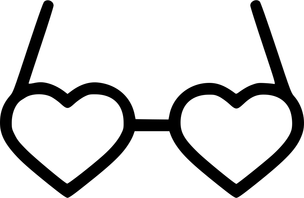 Romantic Valentine Day Glases Goggle Heart Comments - Party (980x640)