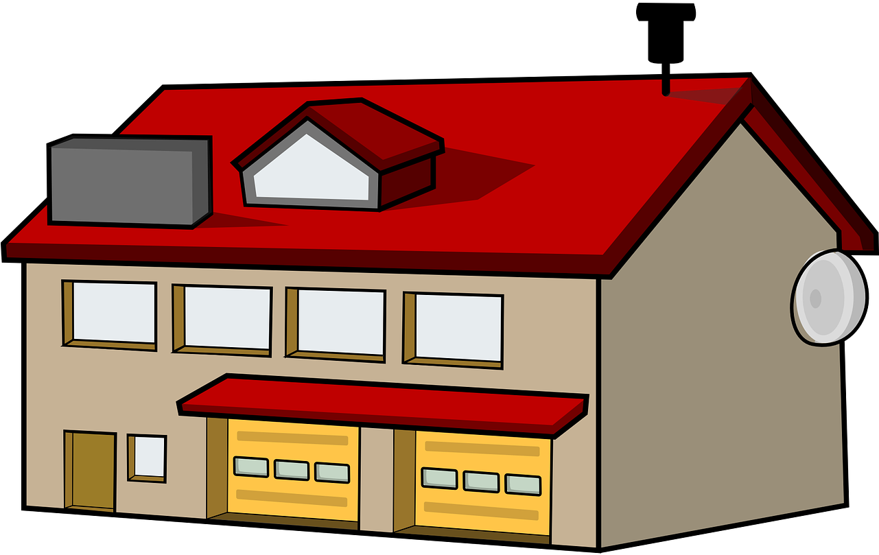Paulding County Homes - Fire Station Clip Art (1280x976)