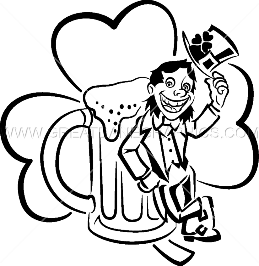 Top Of The Mornin' Leprechaun - Cartoon (825x845)