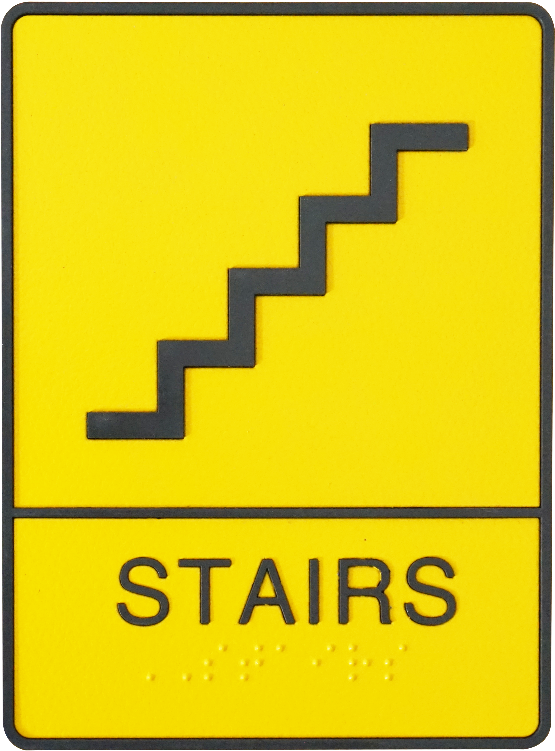 Stairs Braille Sign - Sign (676x875)
