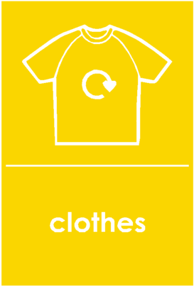 Clothes Waste Recycling Sticker - Mixed Textiles & Clothes Wrap Textile Recycling (480x480)