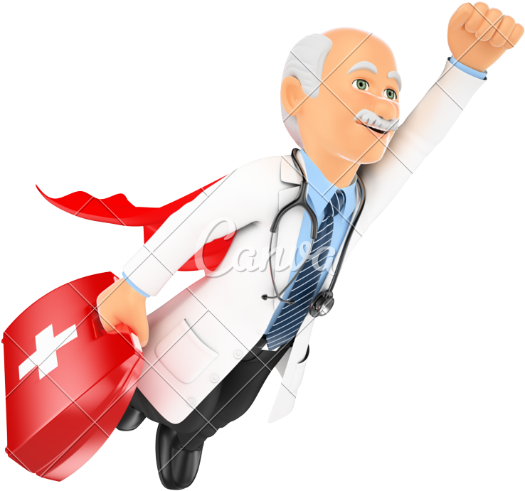 3d Super Doctor - Médicos Animados (800x800)