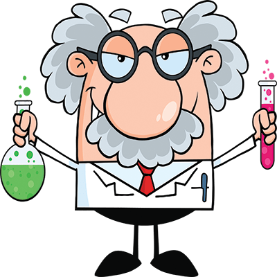 Party And Event Planning Experts - Scientist Cartoon Png (400x400)