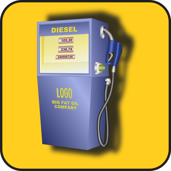 Gas Pump Clip Art At Clker Com Vector Clip Art Online - Gas Pump Clip Art (600x600)