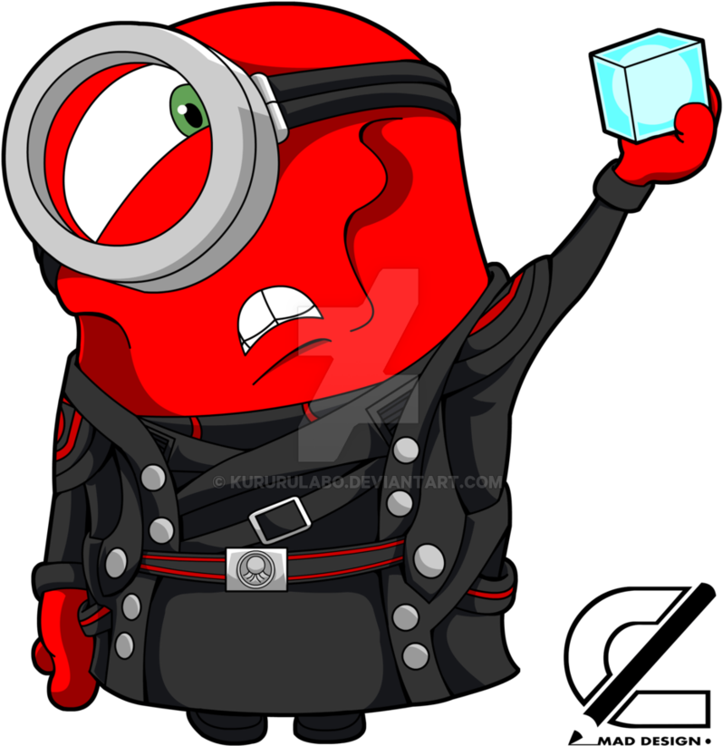 Red Skull By Kururulabo - Red Skull Cartoon (879x908)