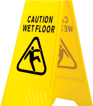 Wet Floor Warning Sign - Portwest Hv20 Wet Floor Warning Sign Yellow - One Size (400x360)