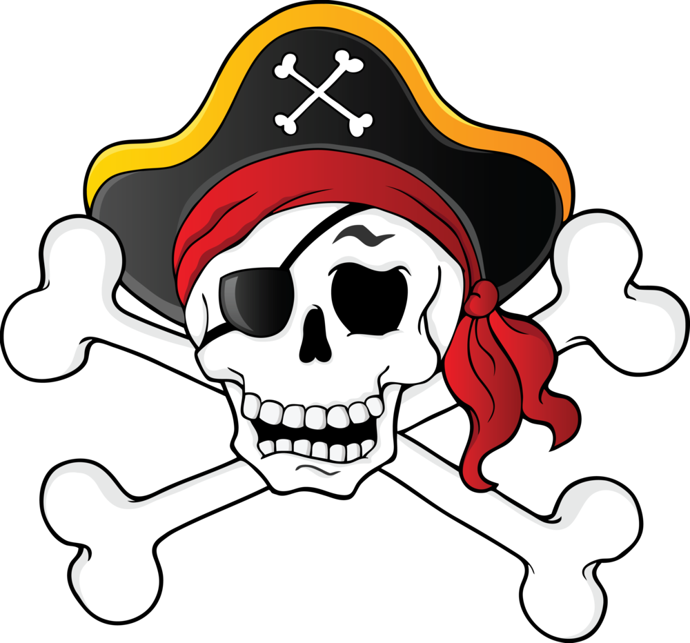 Run A Muk 5k/10k - Pirates Skull And Crossbones (1000x932)