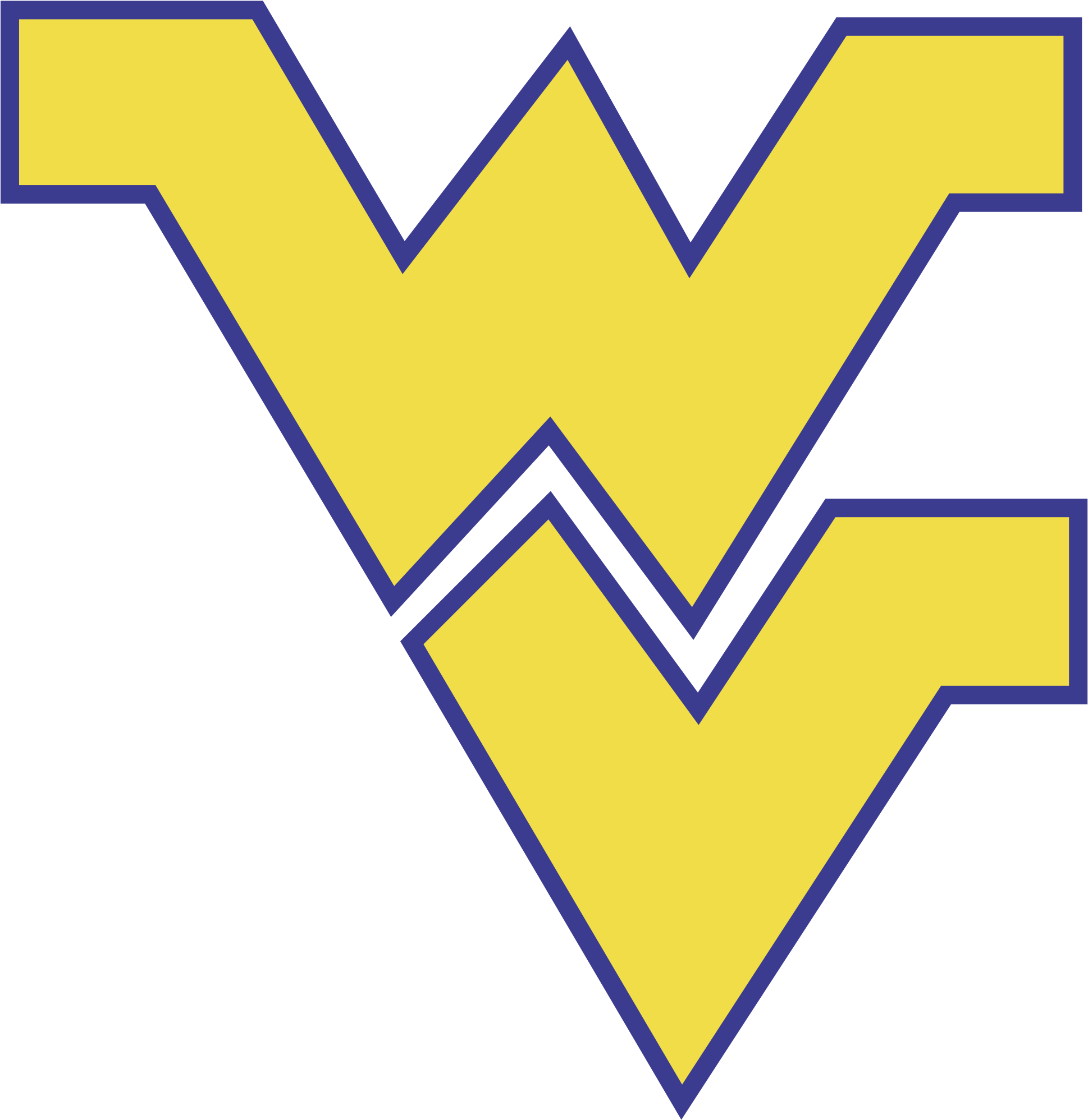 West Virginia Mountaineers Logo Black And White - West Virginia University Svg (2400x2400)