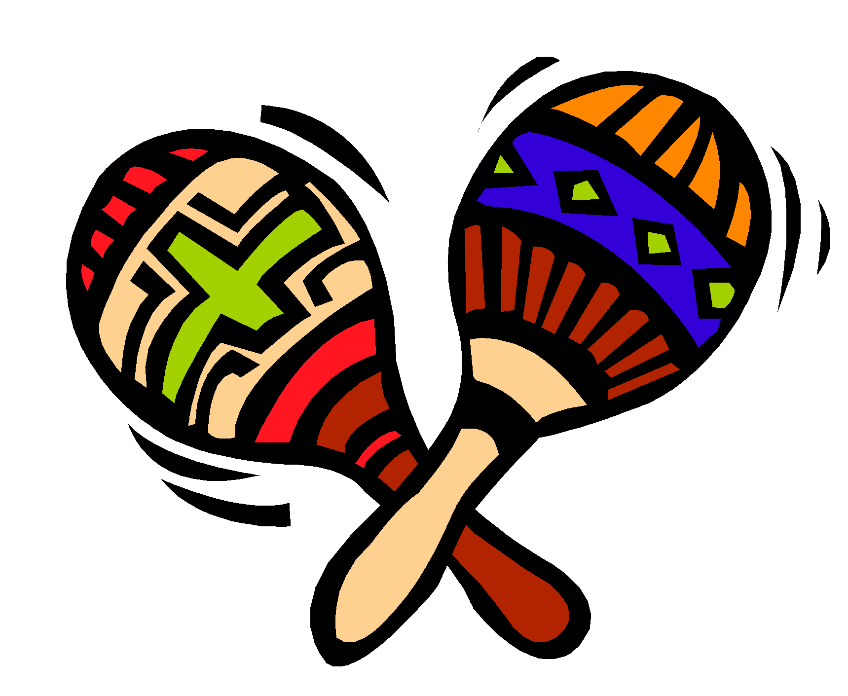 Inspiring Maracas Clip Art Medium Size - Fiesta For The Hispanic Soul (1550x1236)